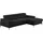 Cotta Ecksofa »Kitty L-Form«, inkl. Kopfteilverstellung, optional mit Bettfunktion u. Bettkasten schwarz