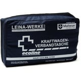 Leina-Werke 11037 KFZ-Verbandtasche Compact Ecoline mit Klett, Blau/Weiß