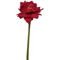 2474U Kunststielblume Amaryllis rot ca. 75cm naturgetreue Blüte Seidenblume