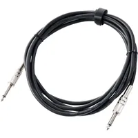 Pronomic Instrumentenkabel 3m Klinke schwarz (E-Gitarren Kabel, E-Bass-Kabel, Klinke, mono 6,3 mm Stecker, aufschraubbare Metallstecker)