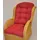 Rattani Premium Qualität - Polster/Kissen/Ersatzpolster für Rattan Ohrensessel/Rattansessel, Colore Rosso (rot)
