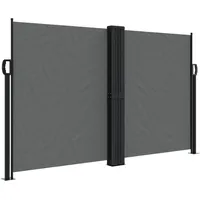 vidaXL Seitenmarkise Ausziehbar Anthrazit 140 x 600 cm