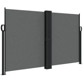 vidaXL Seitenmarkise Ausziehbar Anthrazit 140 x 600 cm