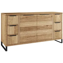 Woodkings Waschtischunterschrank 2 Schubladen 138 x 74 x 45 cm Braun