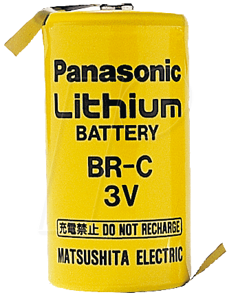 BR C-Z - Lithium Batterie, C (Baby), 5000 mAh, Z-Fahne, 1er-Pack