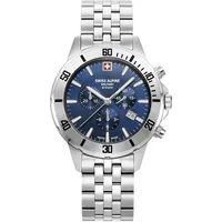 Swiss Alpine Military Herren Uhr Analog Quarz Chronograph 7024.9135SAM