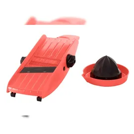 TNS 3000 GEMÜSEHOBEL ROT TNS 3000 Multireibe, Gurkenhobel, Julienne Schneider Einer für Alles Schneidet Stifte oder Würfel, dick oder dünn