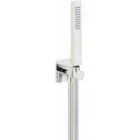 Herzbach Living Spa Brausegarnitur mit Wandanschlussbogen und Halter, 1