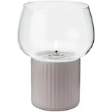 RIG-TIG Windlicht Hygge Glas Grau