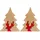 Myflair Dekobaum Holzwerkstoff B:14cm H:17cm T:3cm 1 Stück rot