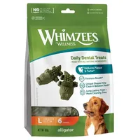 Whimzees by Wellness Alligator Snack Größe L (6 Stück) Hundesnacks