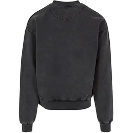 URBAN CLASSICS Acid Washed Sweatshirt Black L