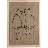 Designed by Lotte Kratzbrett 70 cm braun