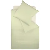 Fleuresse Colours Bettwäsche, Uni-Mako-Satin, lindgrün, 155 x 220 cm