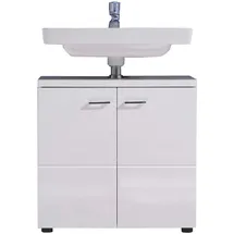 trendteam NL30101 Unterschrank weiß hochglanz), weiß.
