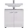 trendteam NL30101 Unterschrank weiß hochglanz), weiß.