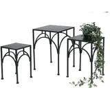 DanDiBo Ambiente Blumenhocker 60 x 30 cm Schwarz