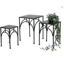 DanDiBo Ambiente Blumenhocker 60 x 30 cm Schwarz
