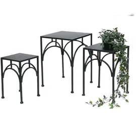 DanDiBo Ambiente Blumenhocker 60 x 30 cm Schwarz
