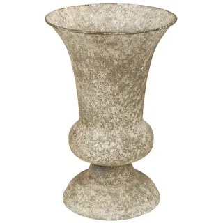 Viana Dekoschale Pokalvase Metall Antik Deko Vase Rustikal Ø16,5 H24cm