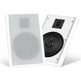 Pronomic FLS-540 WH Paar Flatpanel Wandlautsprecher Box weiß