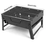 Tragbarer, Faltbarer Edelstahl-grill  Tragbarer Holzkohlegrill Für Camping Und Outdoor-grillen