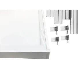 Energmix LED Deckenleuchte 24 Watt eckig Aluminium
