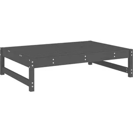 vidaXL 2-tlg. Garten-Lounge-Set Grau Massivholz Kiefer