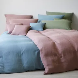 ELEGANTE Musselin Bettwäsche Smooth Kissenbezug einzeln 40x40 cm | blush - lila;pink