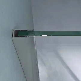 mai & mai Eckdusche mit Drehtür rechts 90 x 195 cm 8mm ESG-Sicherheitsglas silber Rav66K