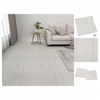 20x PVC Fliese Selbstklebend Vinylboden Bodenbelag Laminat Dielen Planken Vinyl-Fliesen Laminatboden Fußboden Wohnzimmer 1,86m2 Creme