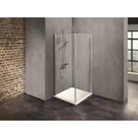 Dusbad Vital 2 Duschkabine mit Drehtür rechts 80 x 110 cm gold ESG-Glas