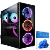 KRAFTPC High End Gaming-PC AMD Ryzen7 8700F - GeForce RTX5060 8GB - 1TB M.2 NVMe SSD - 32GB DDR5 - Win11 - WLAN - Gamer PC Desktop PC Gaming Computer - Schwarz