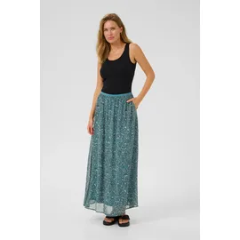 Kaffe Rock A-Linien-Röcke Teal/Black/White Bedruckt 44
