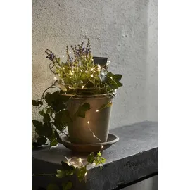 StarTrading STAR Trading Solar Lichterkette Dew Drop 50 LEDs, Batterie)