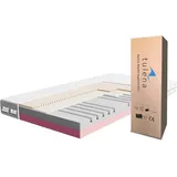 TULENA NOX Matratze 120x200 Komfortschaum weich H1 + H2 Comfort Plus 18 cm Probeschlafen inkl. Wendematratze Antibakterieller Bezug mit Reißverschluss