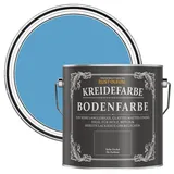 Rust-Oleum kratzfeste Kreidefarbe Bodenfarbe in mattem Finish -Azurblau 2.5L