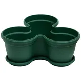 ENGELLAND Pflanzturm 11 x 11 x 30 cm Moos-Grün