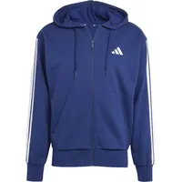 adidas Essentials 3-Streifen French Terry Reißverschlusspullover Dark Blue / White XL