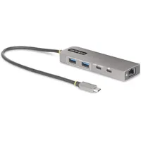 Startech StarTech.com 3-Port USB-C Hub, 2.5Gbps Ethernet 100W Power Delivery Pass-Through, 10Gbps, 2X USB-A/1x USB-C, Mini USB Hub, USB C auf USB