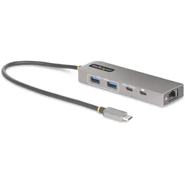 Startech StarTech.com 3-Port USB-C Hub, 2.5Gbps Ethernet 100W Power Delivery Pass-Through, 10Gbps, 2X USB-A/1x USB-C, Mini USB Hub, USB C auf USB