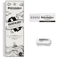 Störtebekker Shaving Accessories Störtebekker® Premium - 100 scharfe Rasierklingen für Rasierhobel & Rasiermesser - aus schwedischem Edelstahl - für empfindliche Haut - inkl. hochwertiger Verpackung