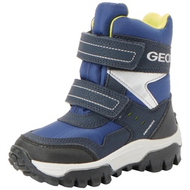 GEOX J Himalaya Boy B ABX Ankle Boot, Navy/Lime, 30 EU