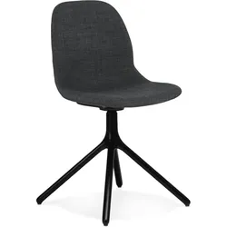 Kadima Design Polsterstuhl Premium Nordisch | Stoff & Metall | Anthrazit | Komfort für Gastronomie & Business | Lexino kollektion