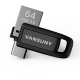 64GB USB C Stick USB 3.0, Dual USB Stick USB A + USB C Stick, Wasserdichter USB Stick Mini Type C OTG für iphone 15/Smartphone/Tablet Mac/Computer