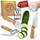 kibbidea Kindermesser Set 7-tlg. Edelstahl mit Buchenholzgriffen