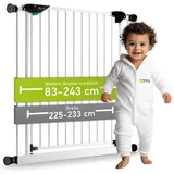 Bomi Treppenschutzgitter Mira 225-243 cm Weiß