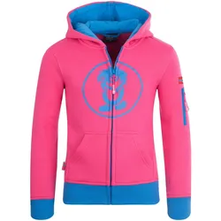 Kinder Hoodie Pullover Sortland Himbeere/Blau Gr. 164 - 14 Jahre