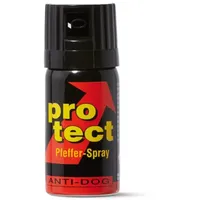 Pfefferspray PROTECT Anti-Dog Breitstrahl 40 ml KO-Spray zur Selbstverteidigung Reizstoffspray Abwehrspray extra Stark (40ml Breitstrahl)