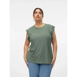 Vero Moda Curve Vmctassa SL FRILL TOP NOOS Cur - Plus Size - XL